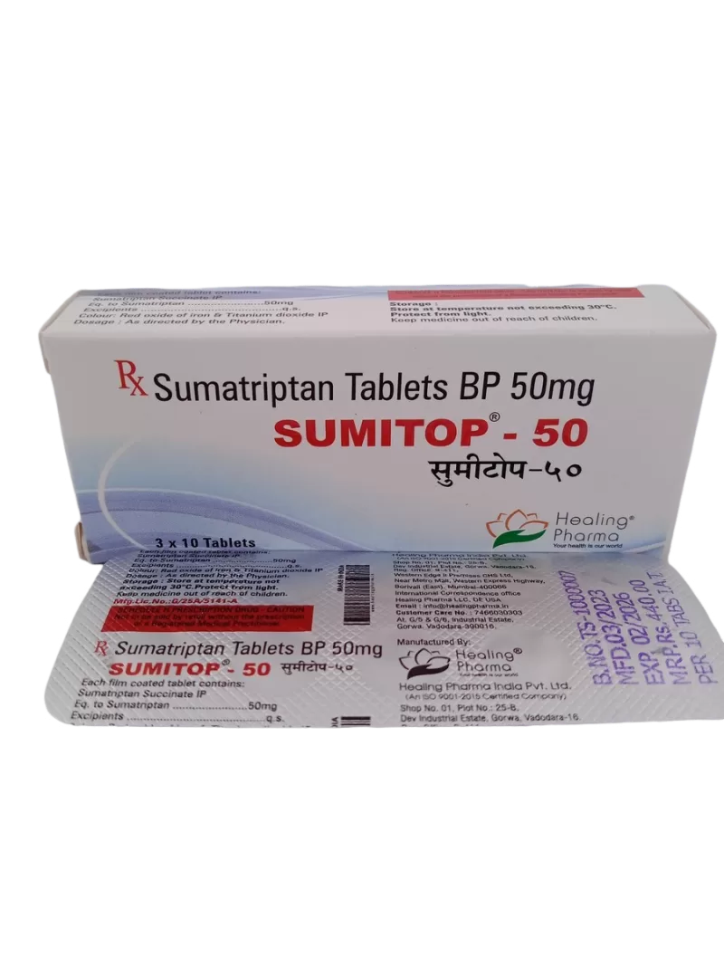 SUMITOP 50 MG - 10 TABLETS - Image 3