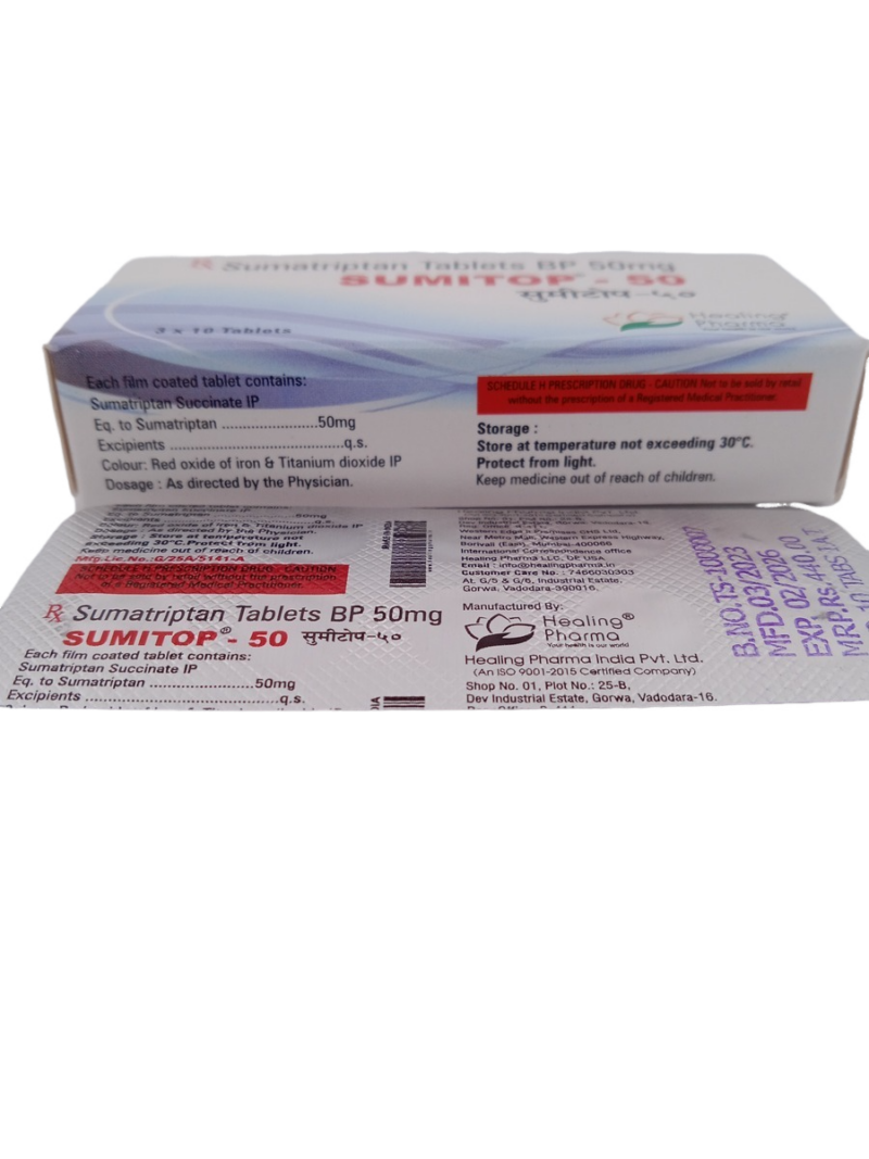 SUMITOP 50 MG - 10 TABLETS - Image 4