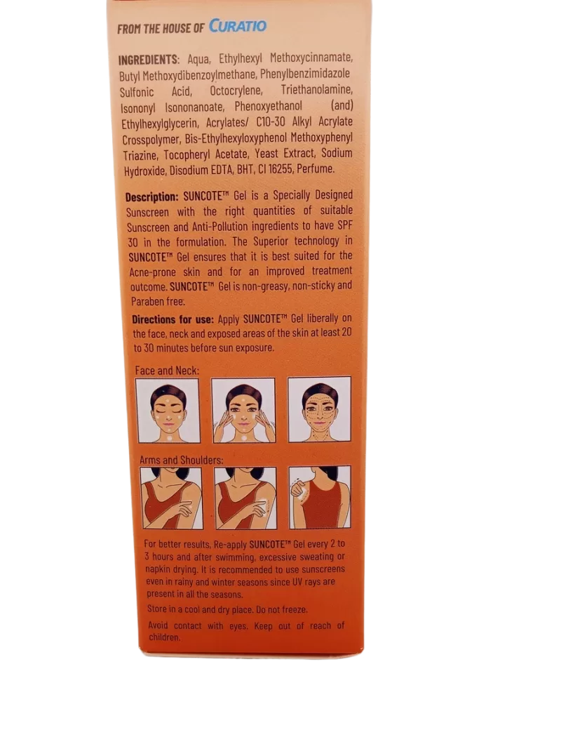 SUNCOTE GEL - 1 TUBE OF 100gm - Image 2