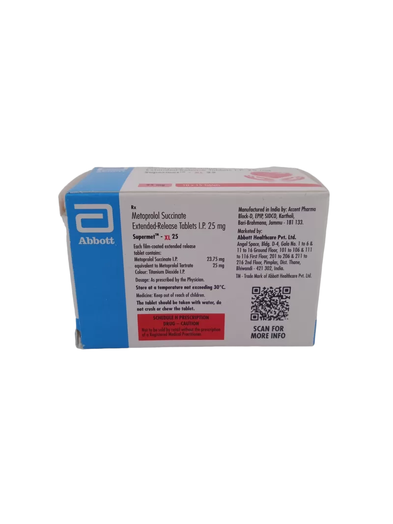 SUPERMET-XL 25 MG - 15 TABLETS - Image 3