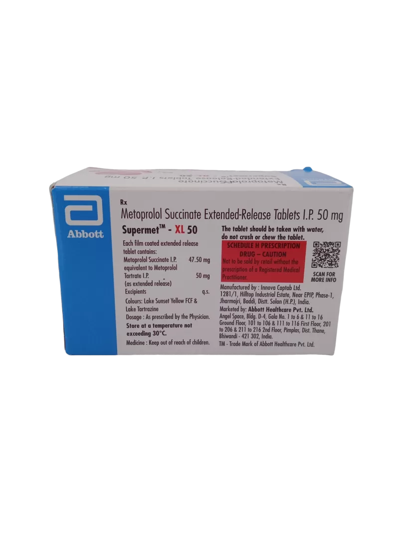 SUPERMET-XL 50 MG - 15 TABLETS - Image 4