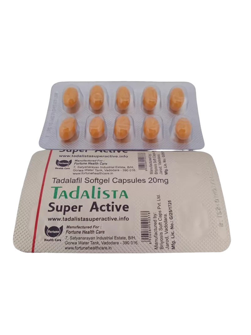 TADALISTA SUPER ACTIVE 20 MG - 10 CAPSULES