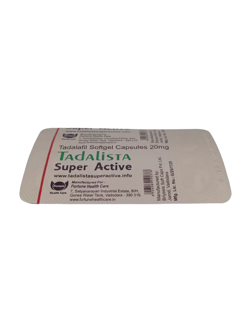 TADALISTA SUPER ACTIVE 20 MG - 10 CAPSULES - Image 3