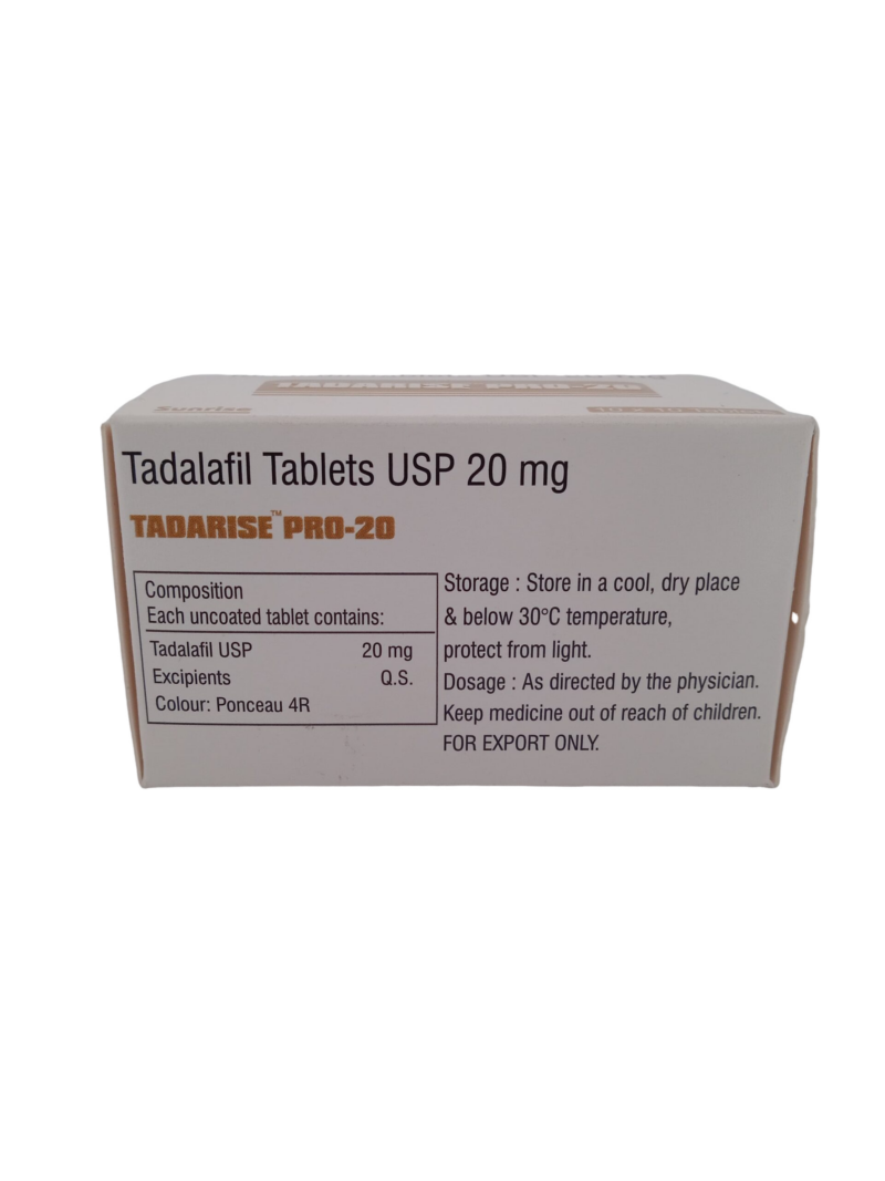 TADARISE PRO 20 MG - 10 TABLETS - Image 4
