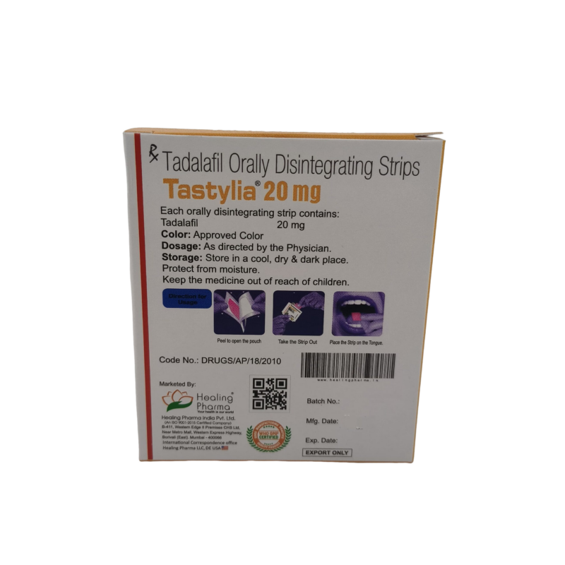 TASTYLIA 20 MG ORAL STRIPS – 10 STRIPS - Image 3