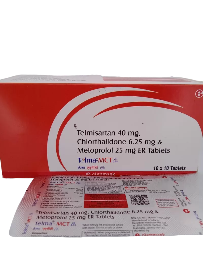 TELMA-MCT 25/6.25 - 10 TABLETS - Image 3