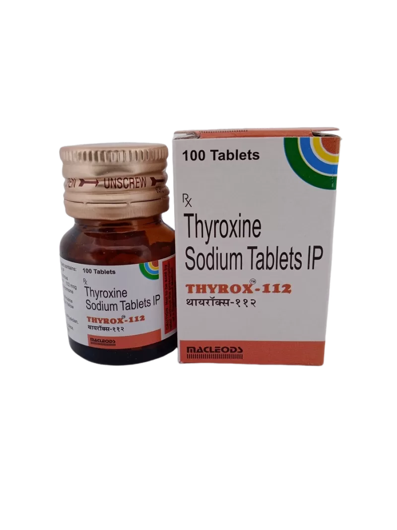 THYROX 112 MCG - 1 BOTTLE OF 100 TABLETS - Image 2