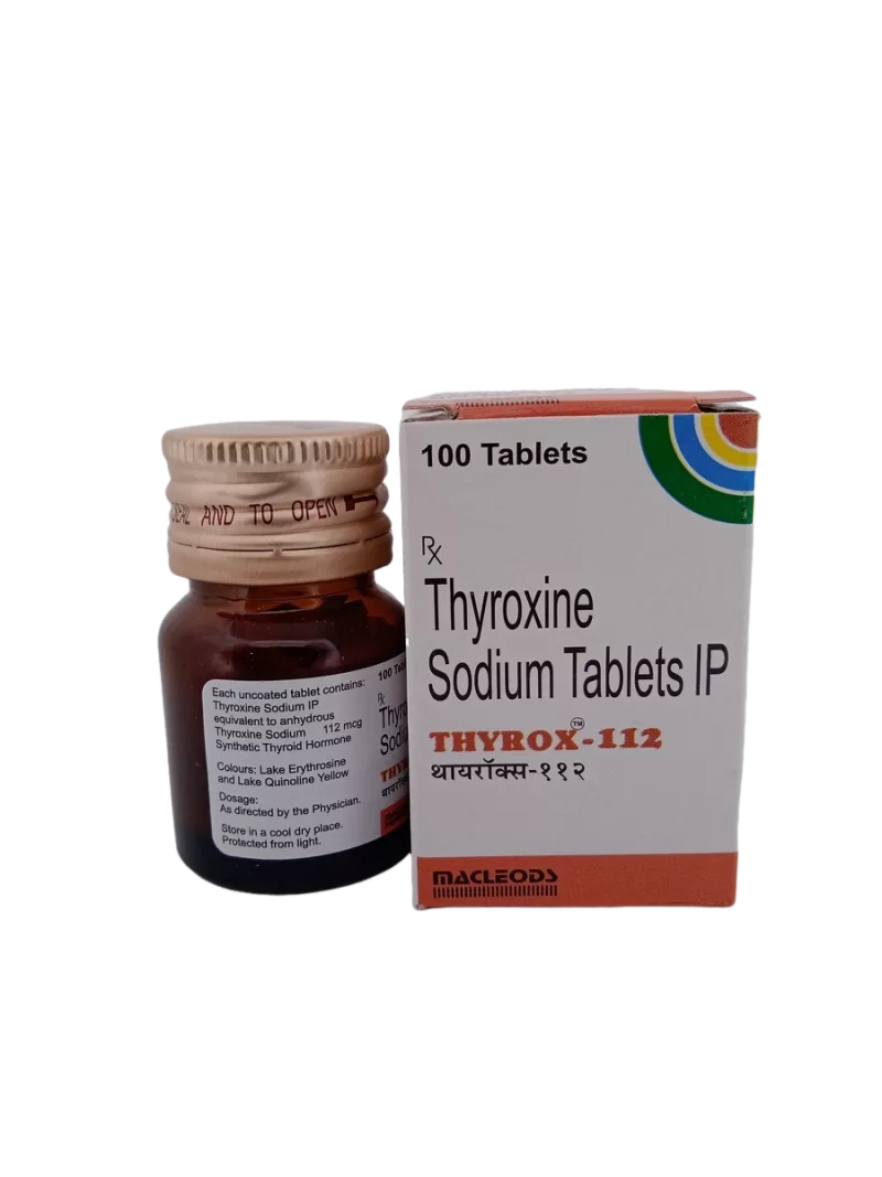 THYROX 112 MCG - 1 BOTTLE OF 100 TABLETS - Image 3