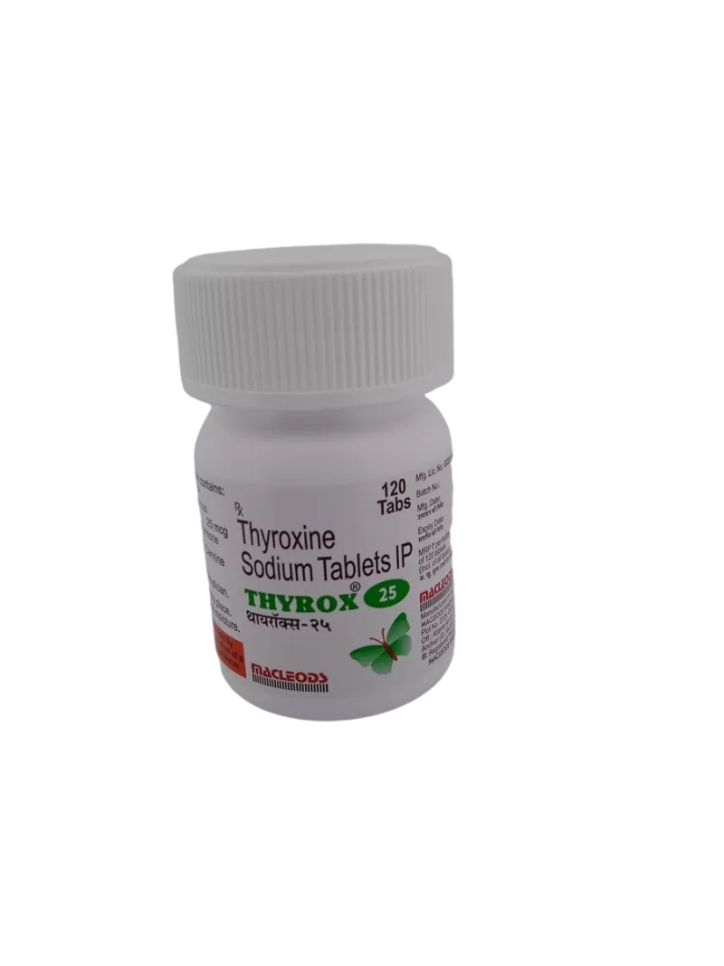 THYROX 25 MCG - 1 BOTTLE OF 120 TABLETS