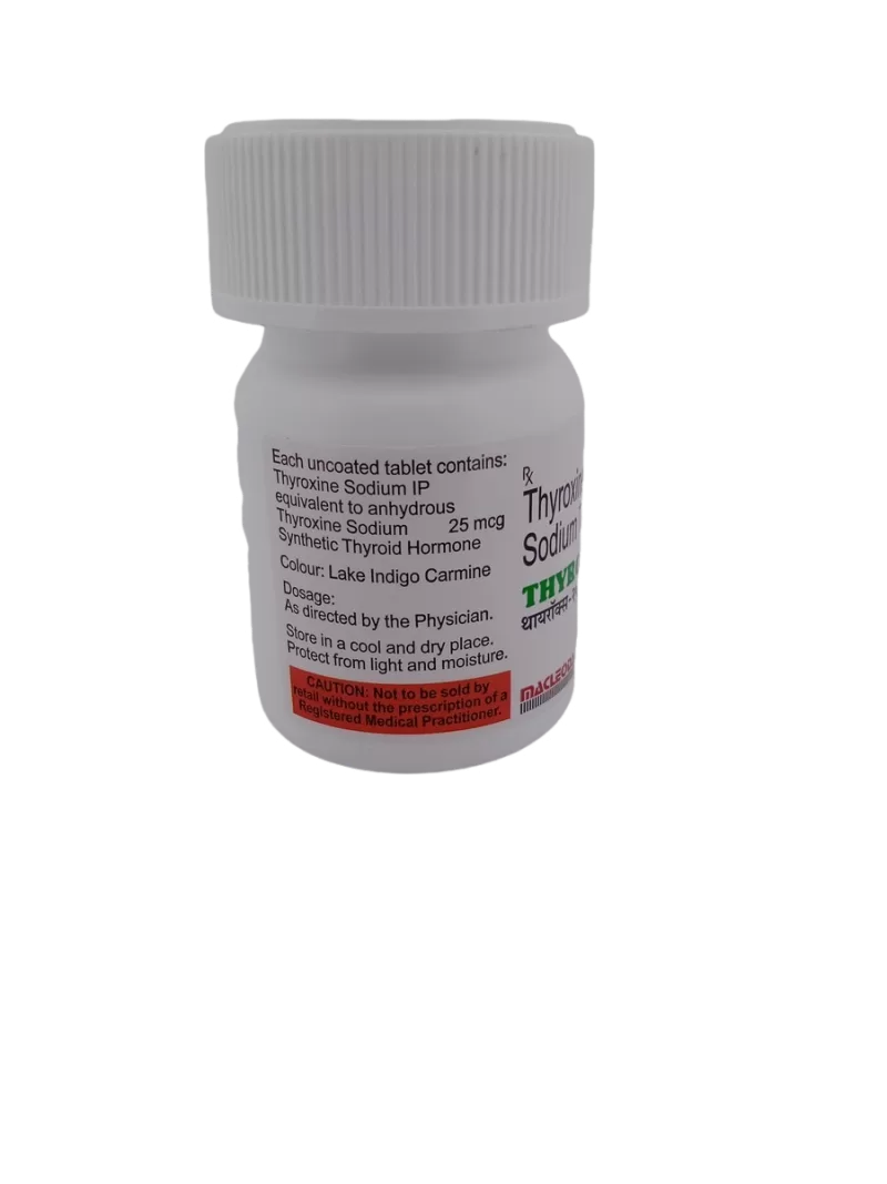 THYROX 25 MCG - 1 BOTTLE OF 120 TABLETS - Image 2