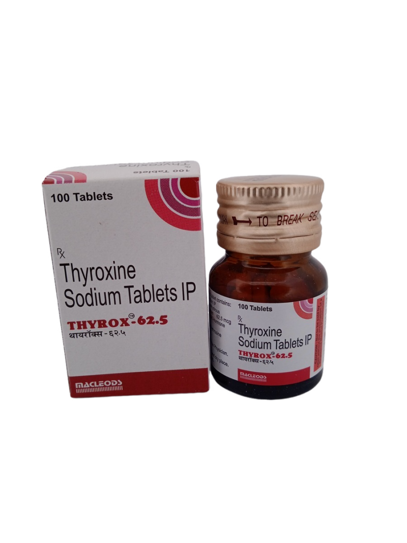 THYROX 62.5 MCG - 1 BOTTLE OF 100 TABLETS - Image 2