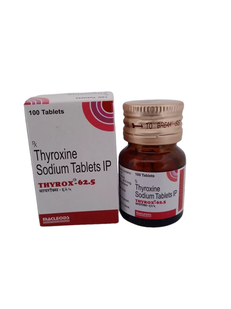 THYROX 62.5 MCG - 1 BOTTLE OF 100 TABLETS - Image 2