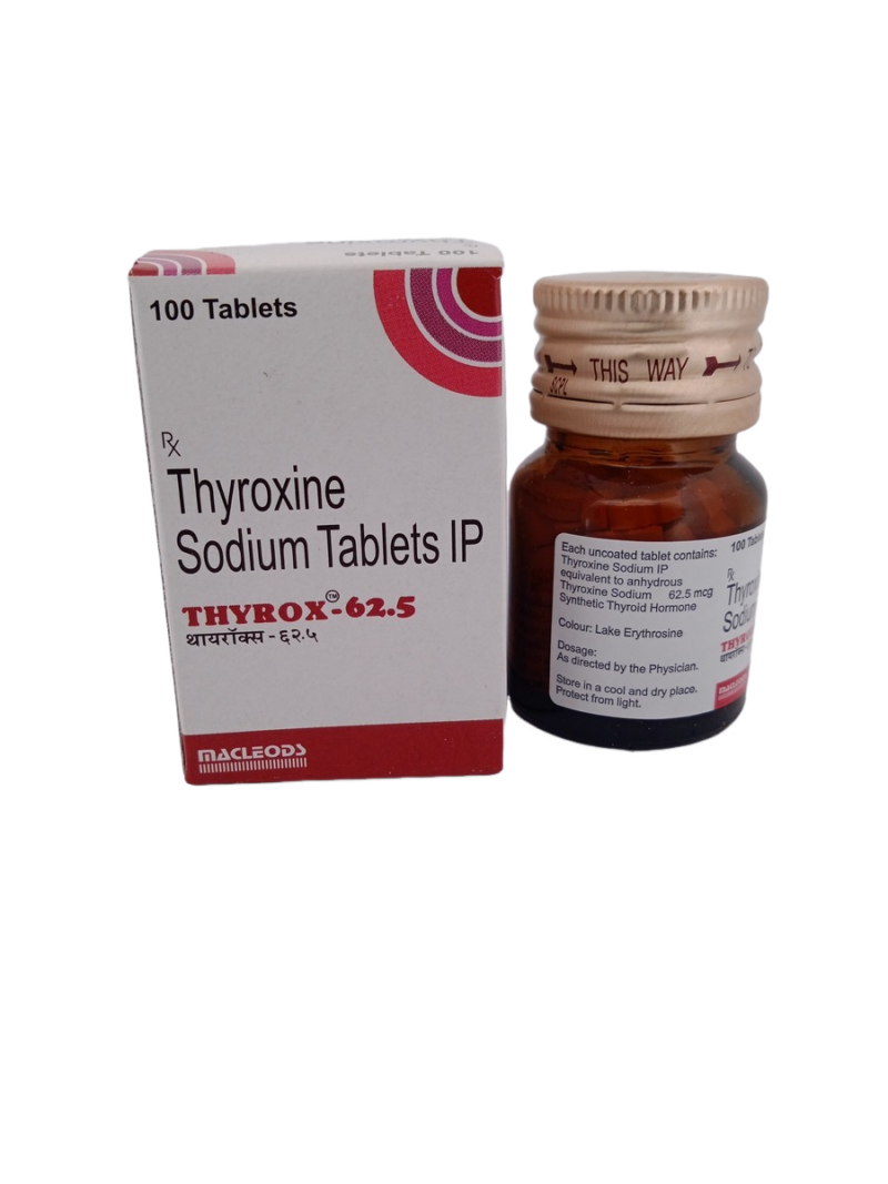 THYROX 62.5 MCG - 1 BOTTLE OF 100 TABLETS - Image 3
