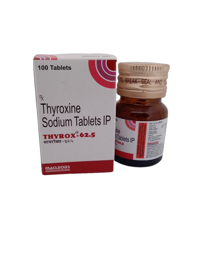 THYROX 62.5 MCG - 1 BOTTLE OF 100 TABLETS - Image 4