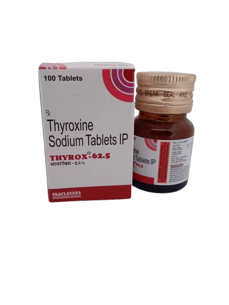 THYROX 62.5 MCG - 1 BOTTLE OF 100 TABLETS - Image 4