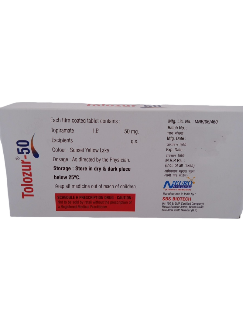 TOLOZUR 50 MG - 10 TABLETS - Image 4