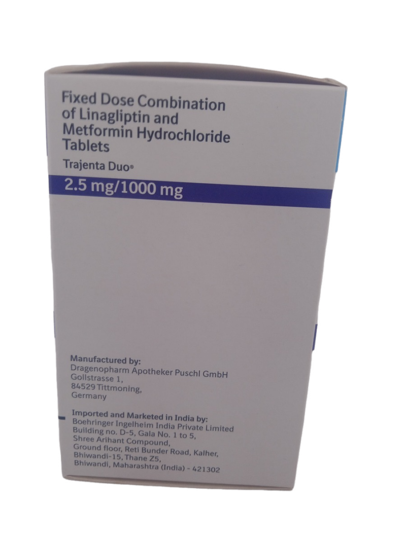 TRAJENTA DUO 2.5MG/1000MG - 10 TABLETS - Image 3