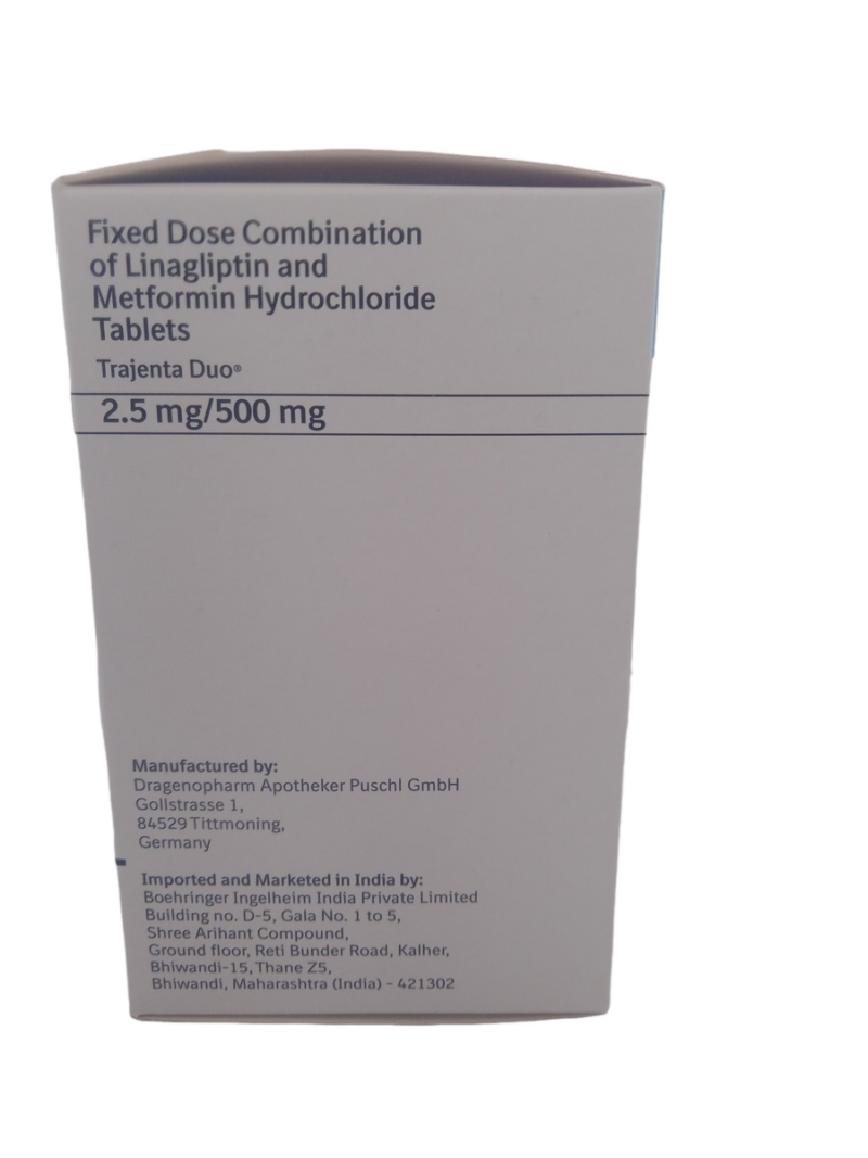 TRAJENTA DUO 2.5MG/500MG - 10 TABLETS - Image 3