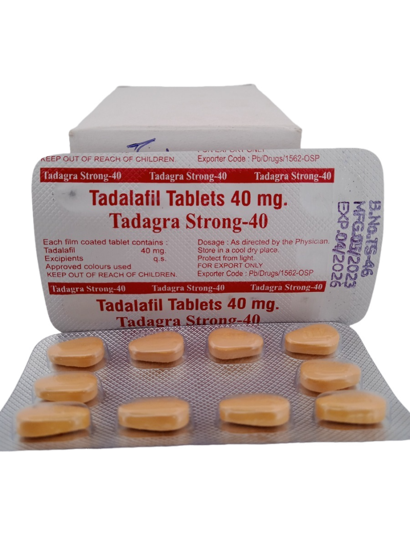 TADAGRA STRONG 40 MG - 10 TABLETS