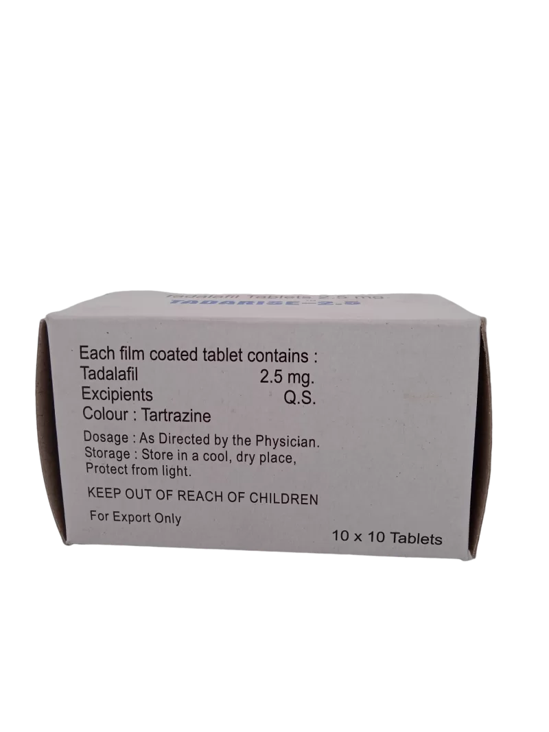 TADARISE 2.5 MG - 10 TABLET - Image 4