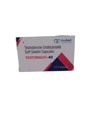 TESTORIGHT 40 MG - 10 CAPSULES