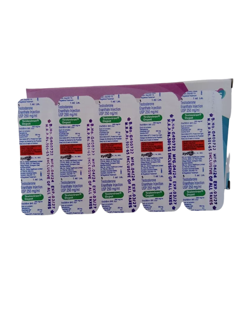 TESTOVIRON DEPOT 250 MG - 10 AMPOULE OF 1ML - Image 4