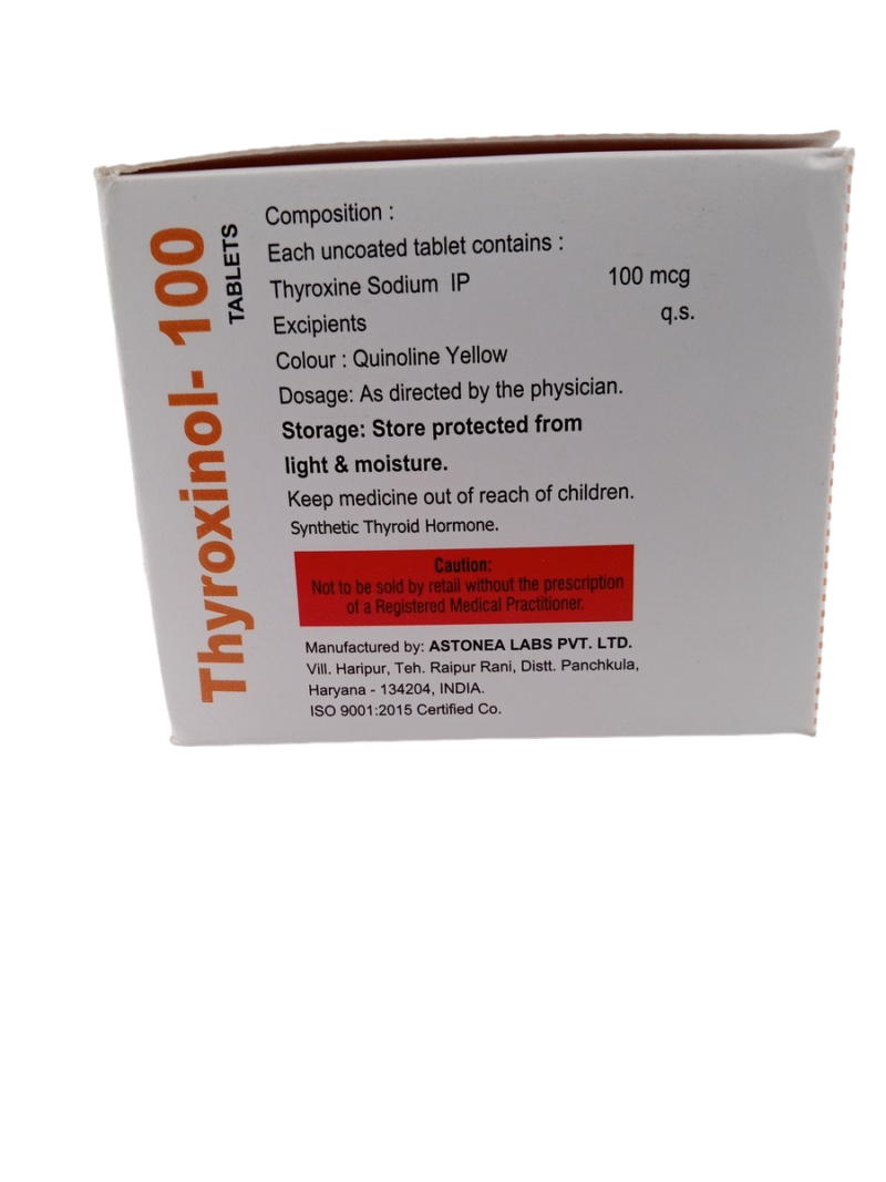 THYROXINOL 100 MG - 120 TABLETS - Image 4