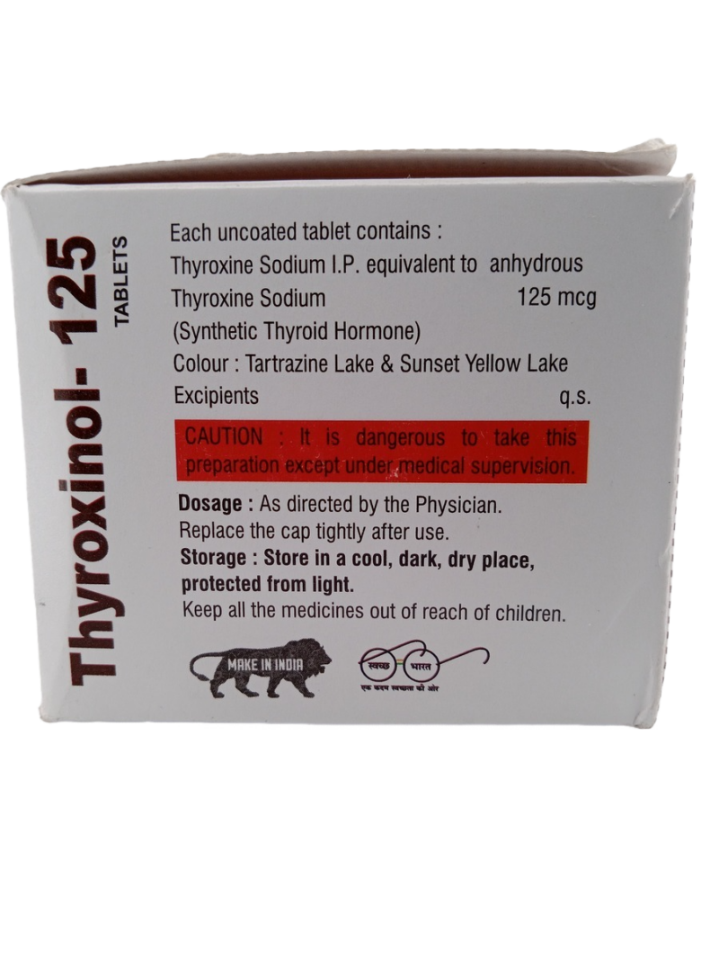 THYROXINOL 125 MG - 120 TABLETS - Image 3