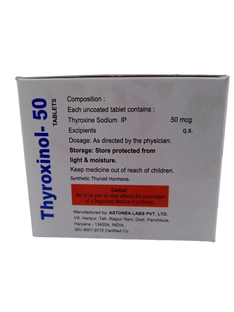 THYROXINOL 50 MG - 120 TABLETS - Image 3