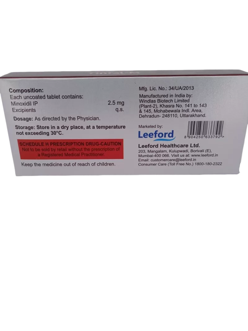 TINFAL-M 2.5 MG - 10 TABLETS - Image 4