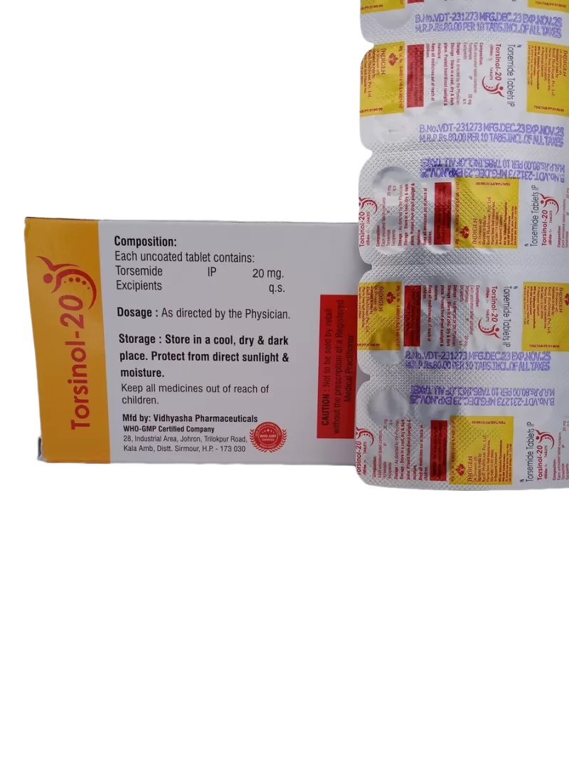 TORSINOL 20 MG - 10 TABLETS - Image 4