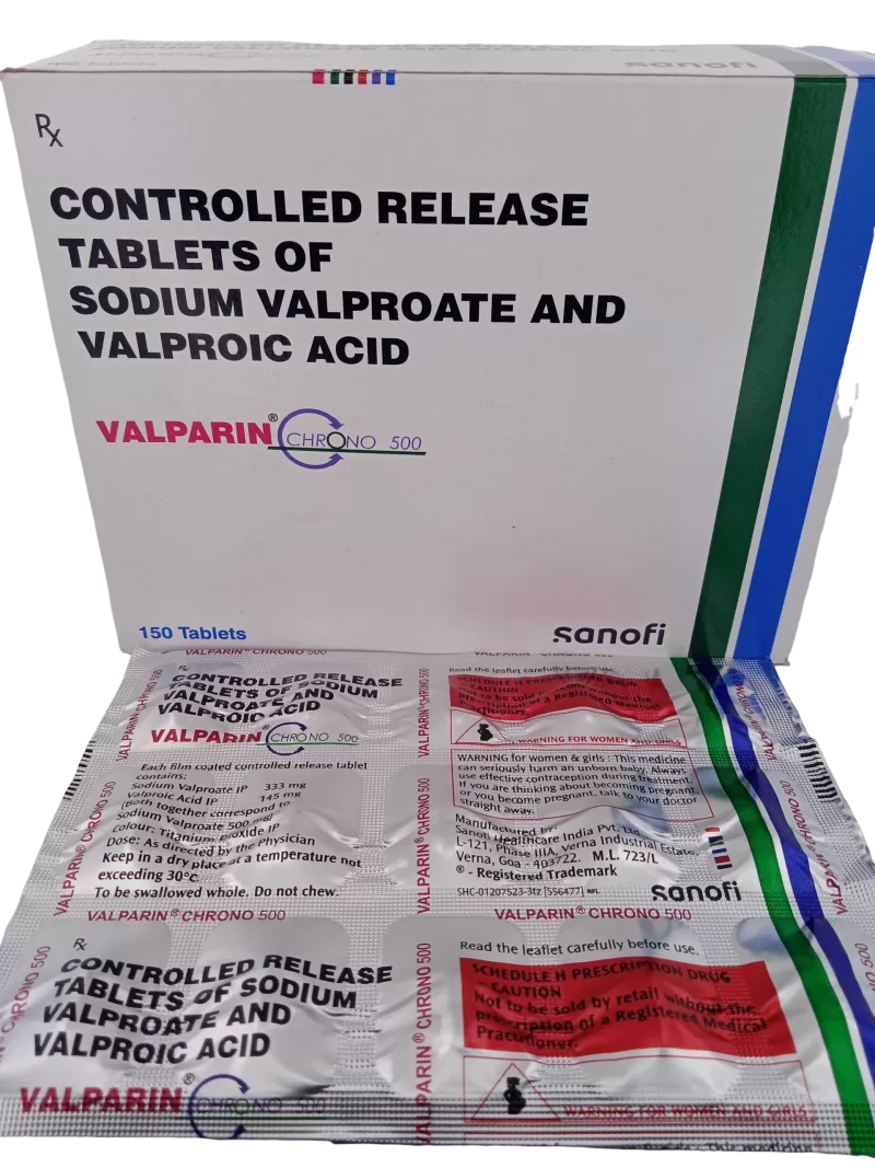 VALPARIN CHRONO 500 MG - 15 TABLETS - Image 2