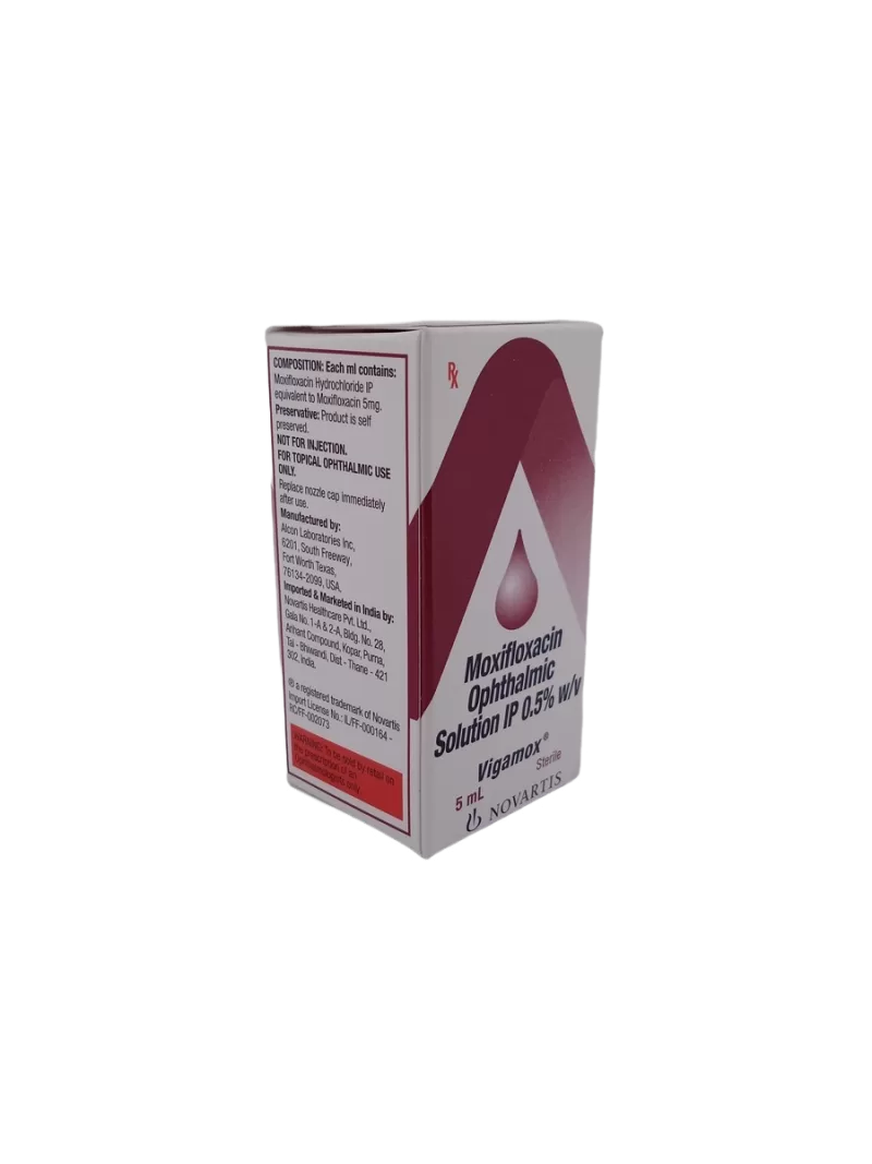 VIGAMOX 5 MG - 1 BOTTLE OF 5ML - Image 2