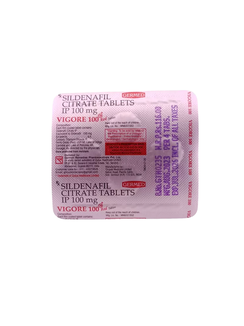 VIGORE 100 MG - 4 TABLETS - Image 3