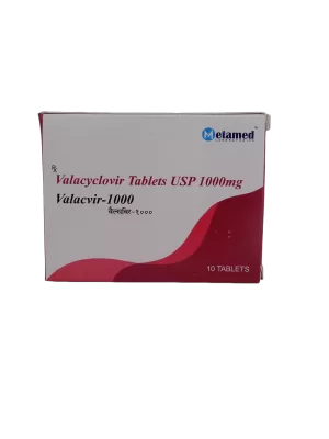 VALACVIR 1000 MG - 10 TABLETS