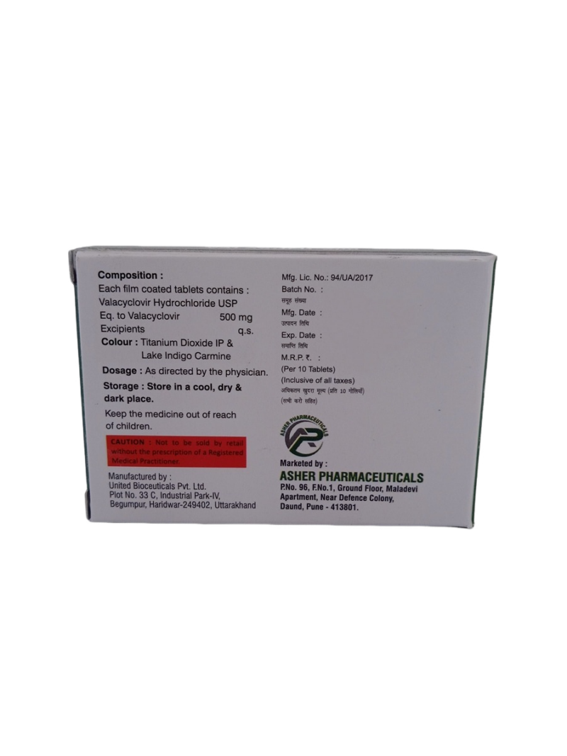 VALASHER 500 MG- 10 TABLETS - Image 4