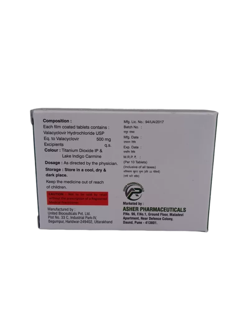 VALASHER 500 MG- 10 TABLETS - Image 4