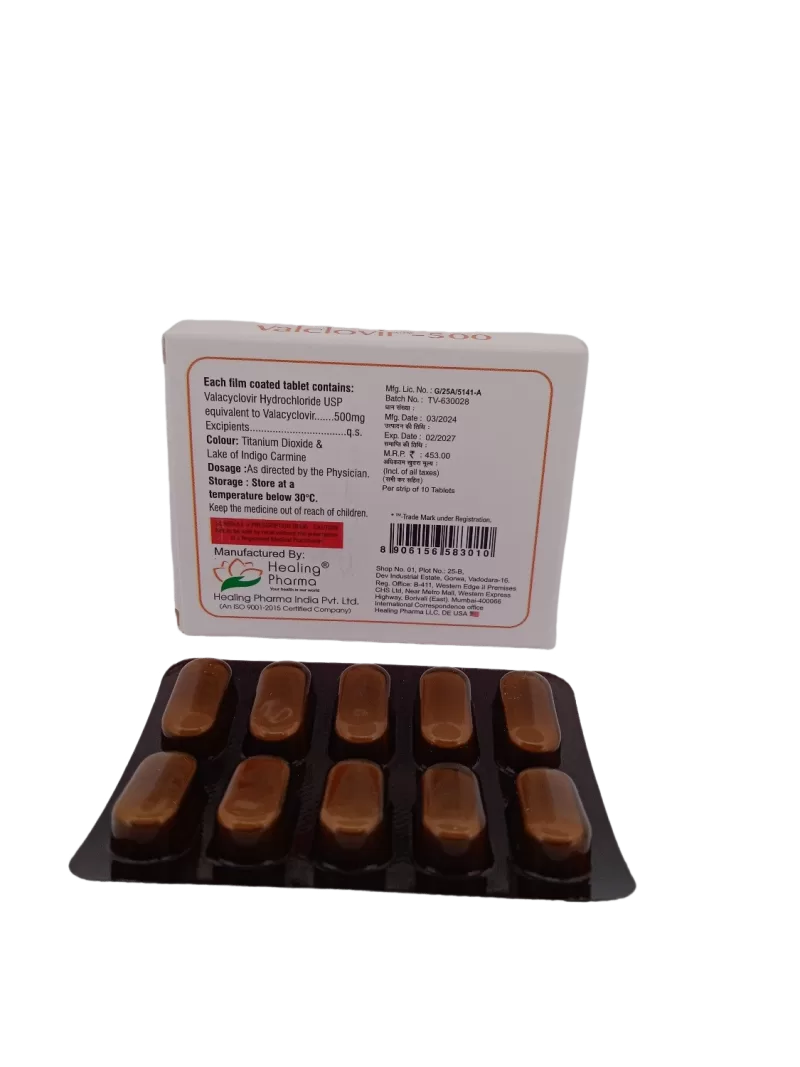 VALCLOVIR 500 MG - 10 TABLETS - Image 3