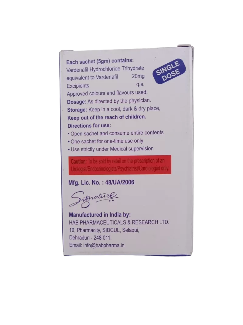 VARDEGRA 20 MG - 4 SACHETS - Image 4