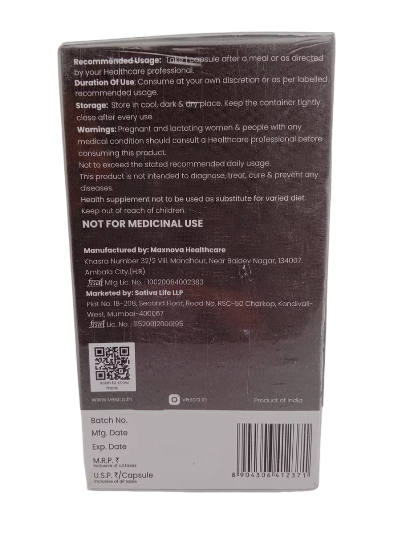 VESCA PROBIOTIC+PREBIOTIC - 60 CAPSULE - Image 3