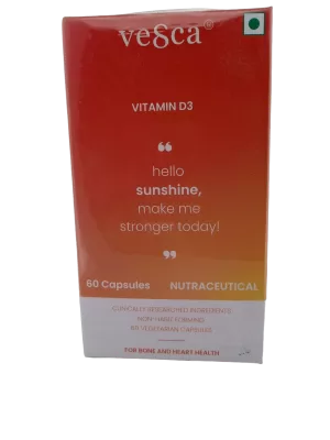 VESCA VITAMIN D3 - 60 CAPSULES
