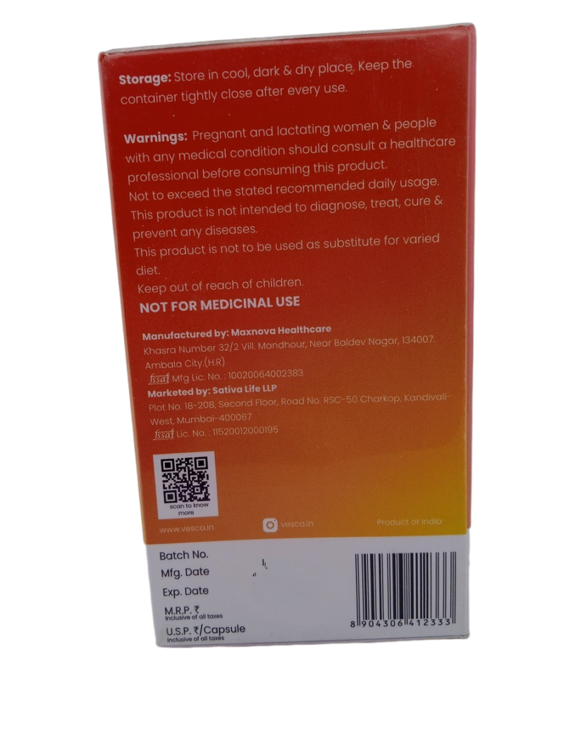 VESCA VITAMIN D3 - 60 CAPSULES - Image 3