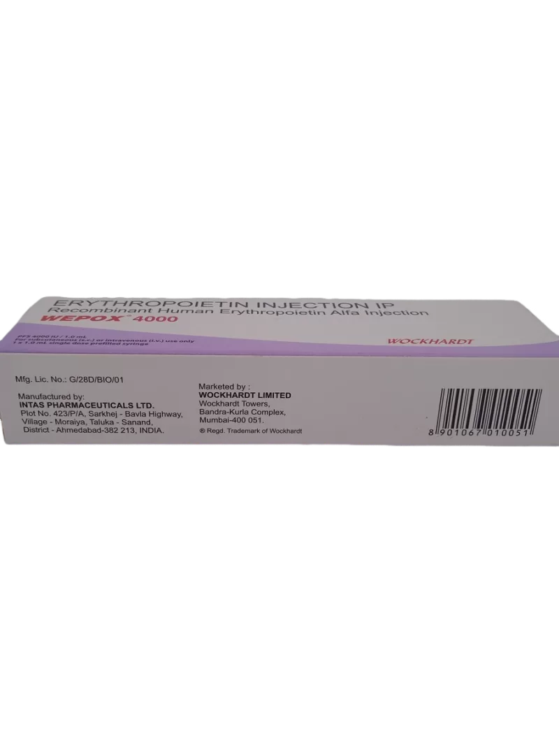 WEPOX 4000 IU - 1 PRE-FILLED SYRINGE OF 1ML - Image 3