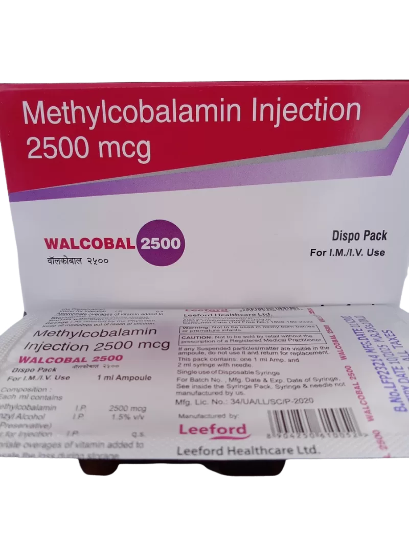 WALCOBAL 2500 MCG - 10 AMPOULES - Image 3