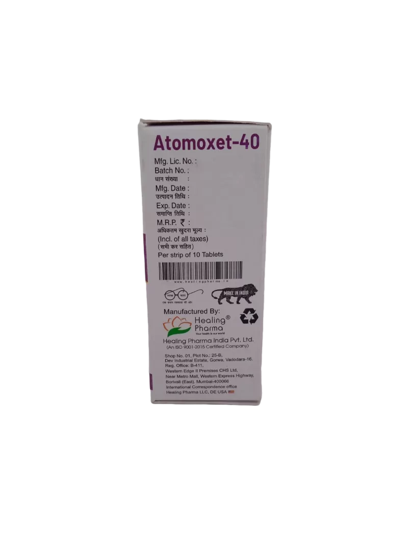 ATOMOXET 40 MG - 10 TABLETS - Image 4