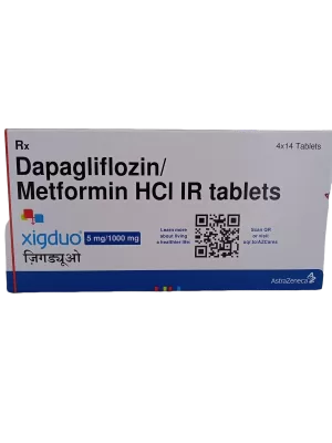 XIGDUO 5MG/1000MG - 14 TABLETS