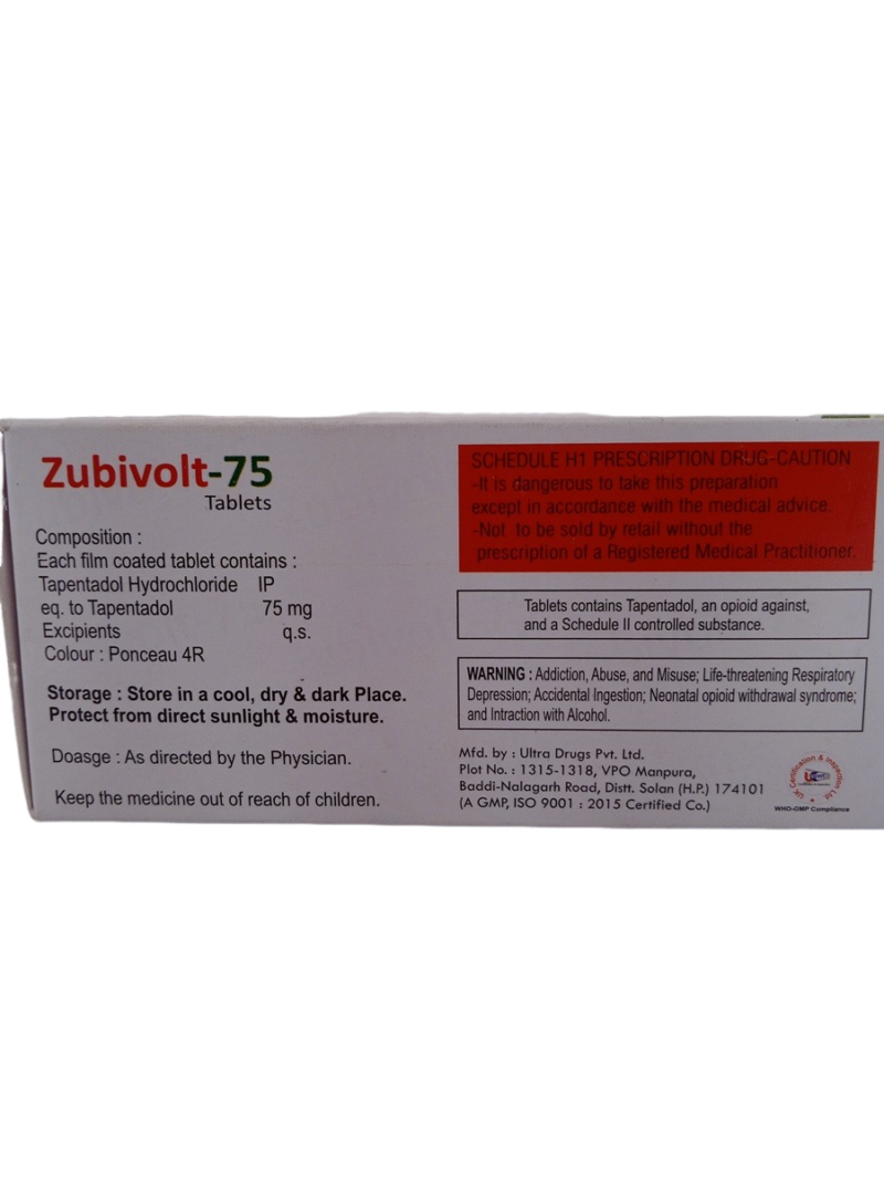 ZUBIVOLT 75 MG - 10 TABLETS - Image 4