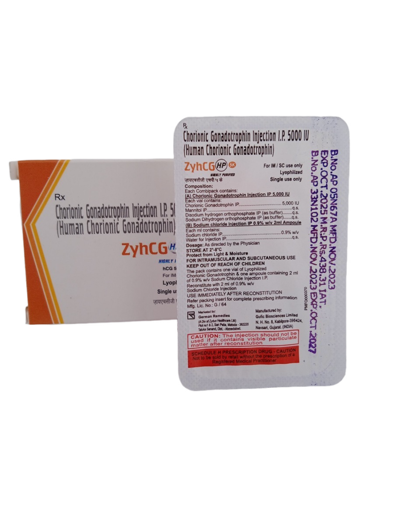ZYHCG HP 5000IU - 1 AMPOULE - Image 4