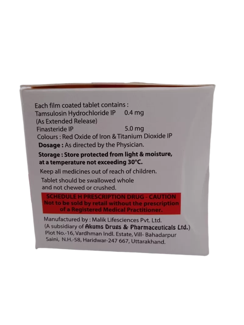 TAMSUFINE F-0.4MG/5MG - 10 TABLET - Image 2
