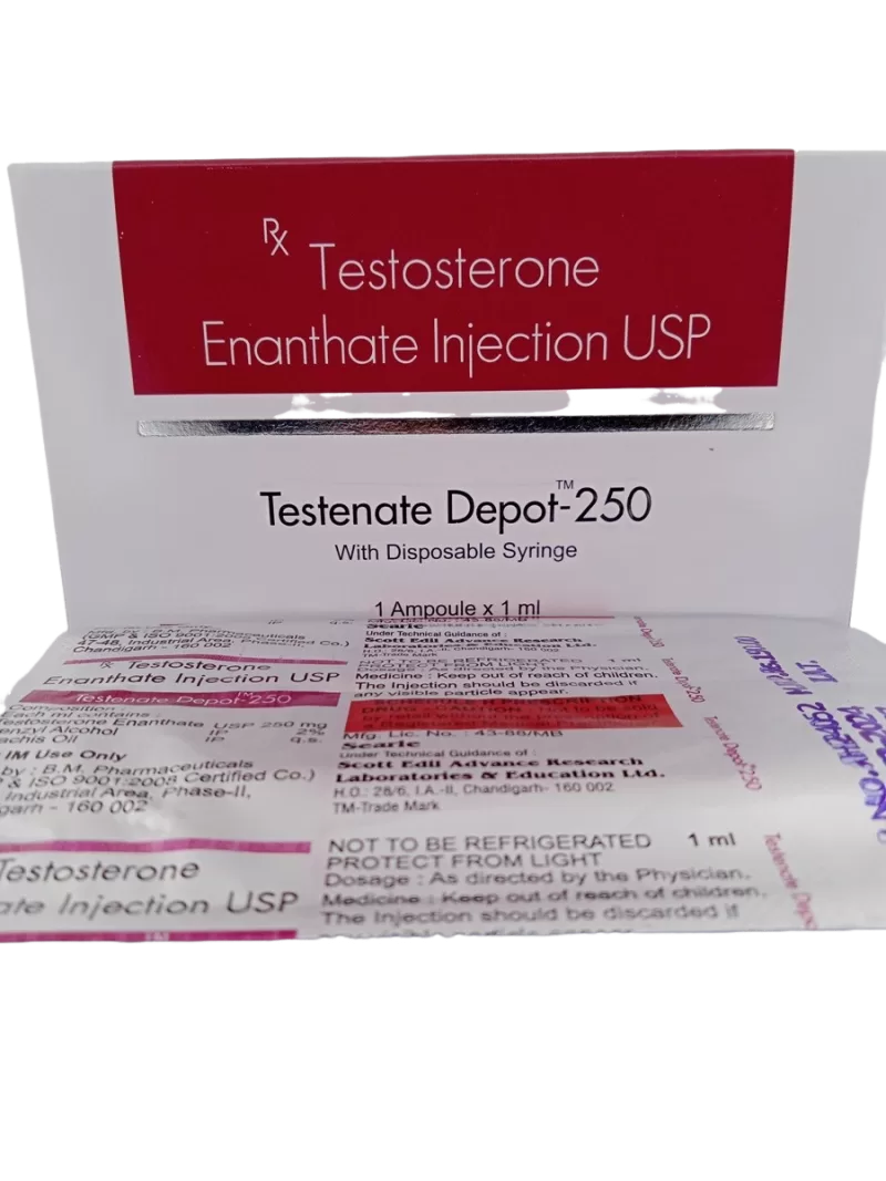 TESTENATE DEPOT 250MG - 10 AMPOULE OF 1ML - Image 3